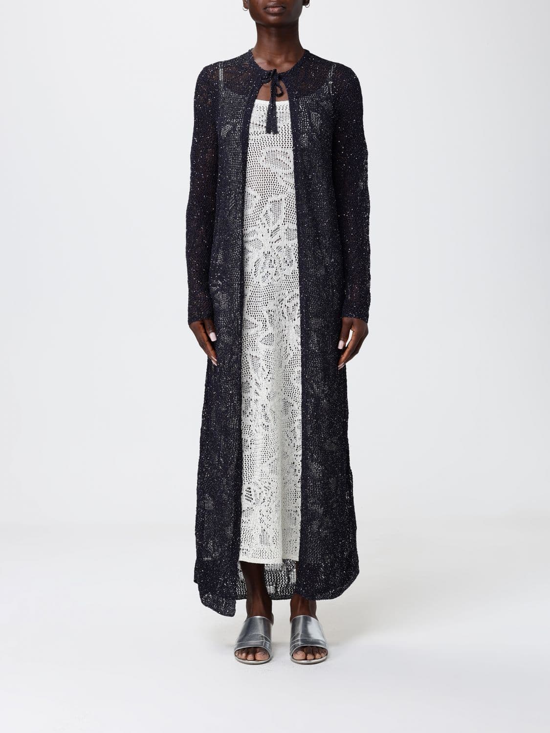 Fabiana Filippi Long Openwork Cardigan
