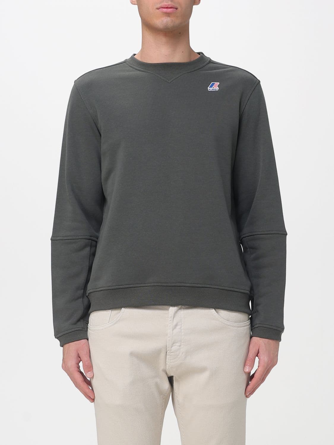K-Way Cotton Blend Crewneck Sweatshirt