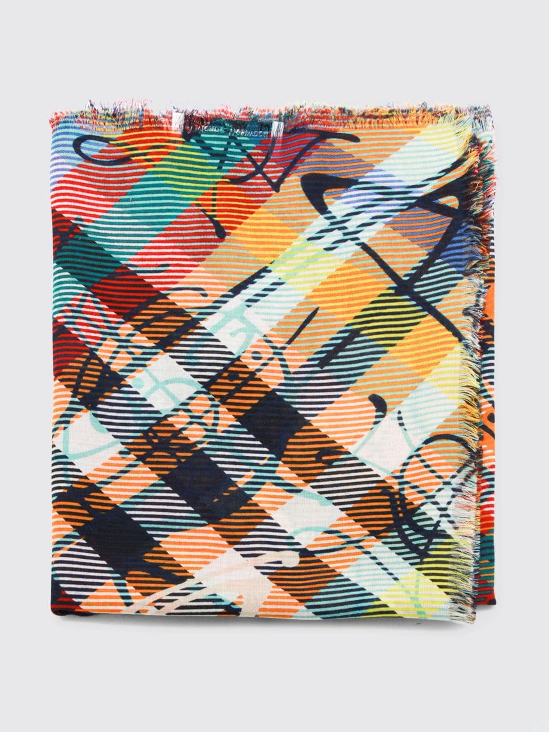 Vivienne Westwood Printed Wool Scarf · OS