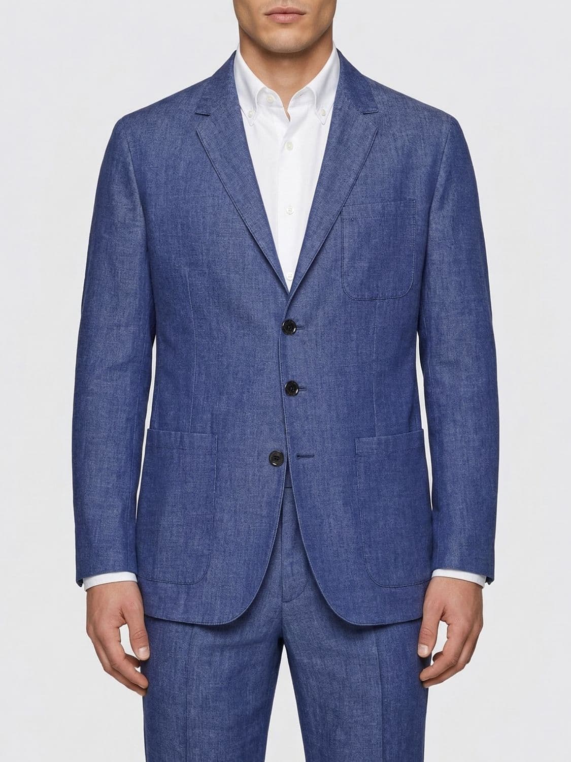 Boglioli Cotton Single Breasted Blazer