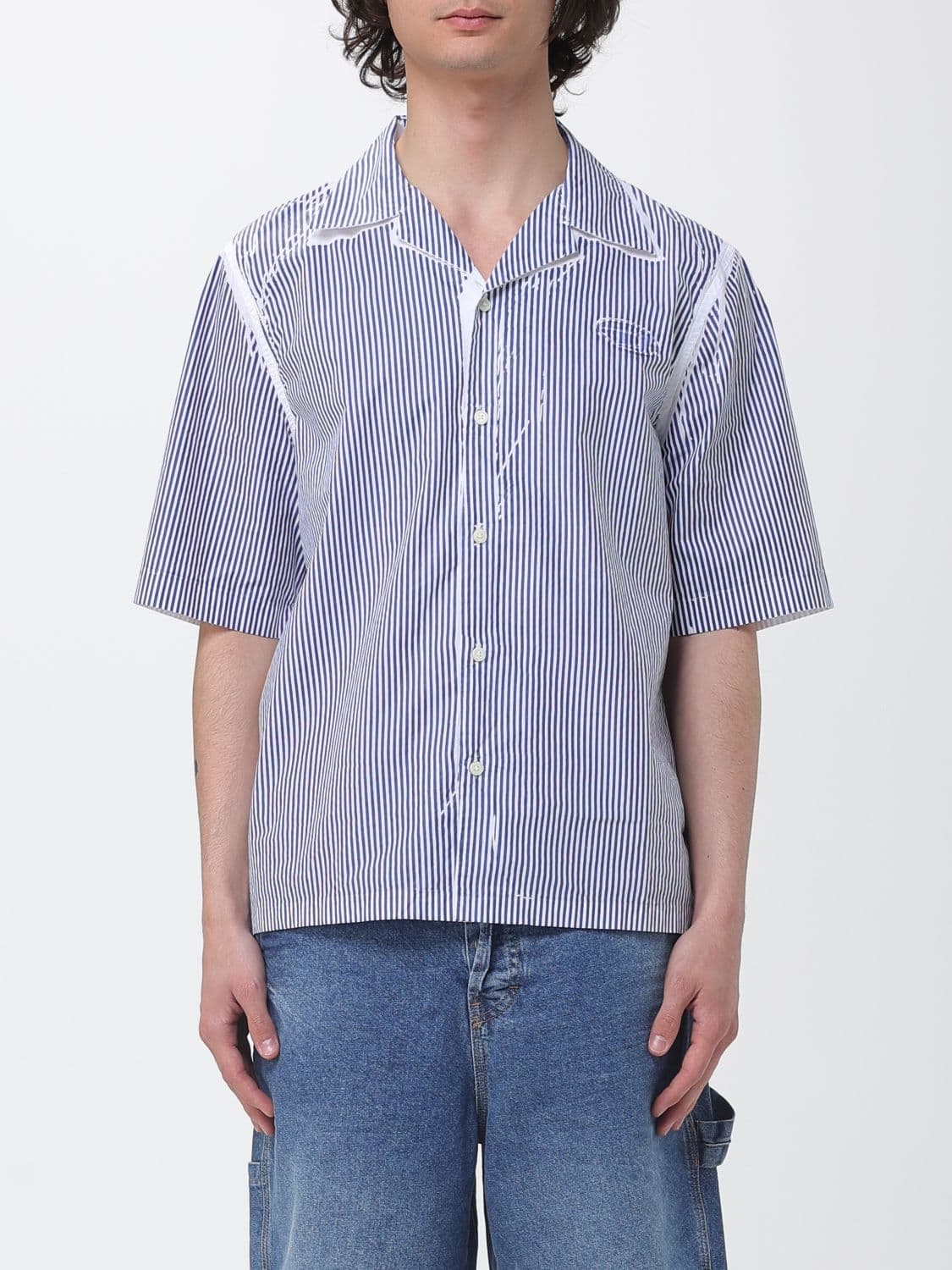 Diesel Striped Cotton Casual Shirt