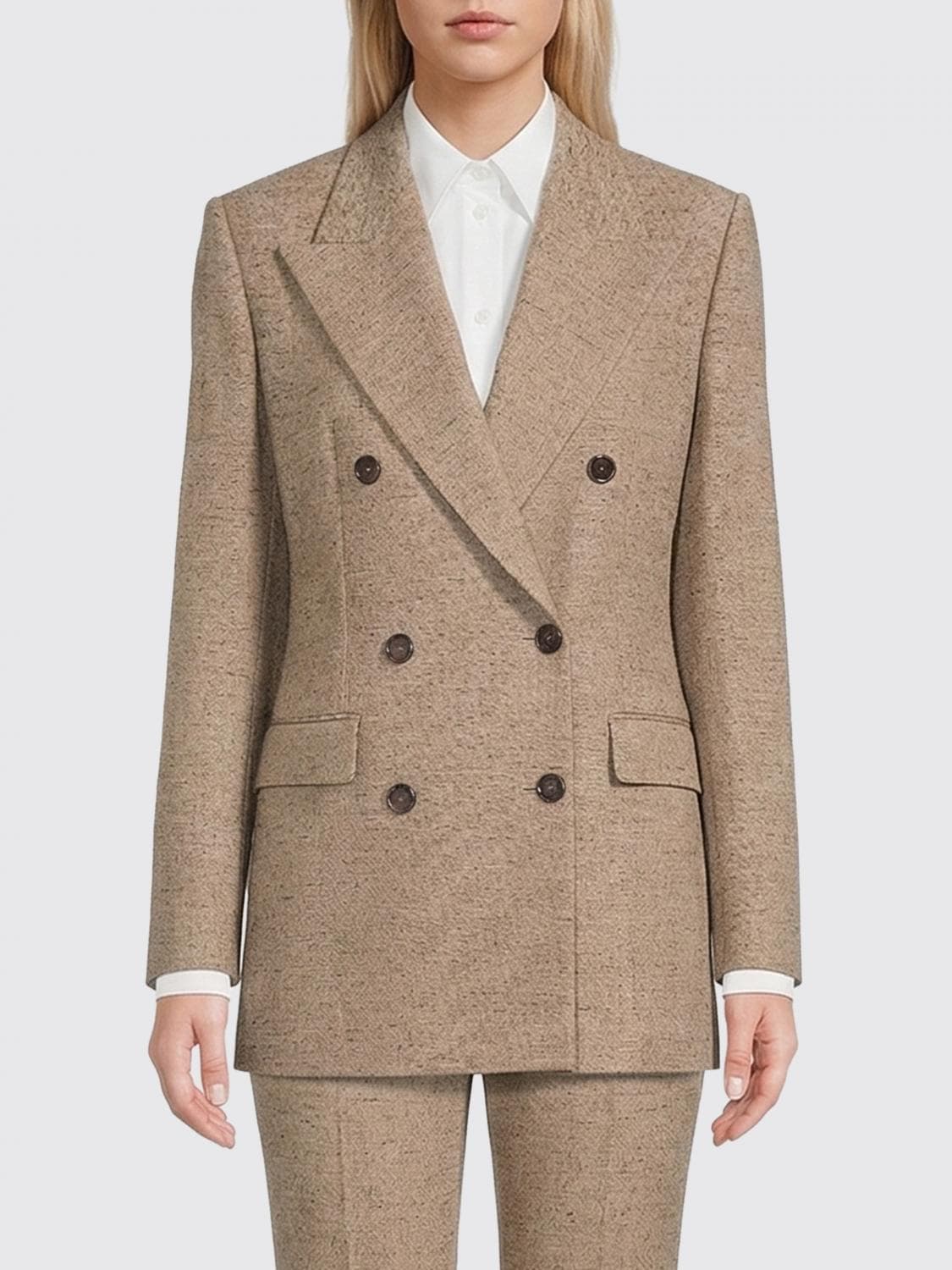 Dolce & Gabbana Double-Breasted Tweed Blazer