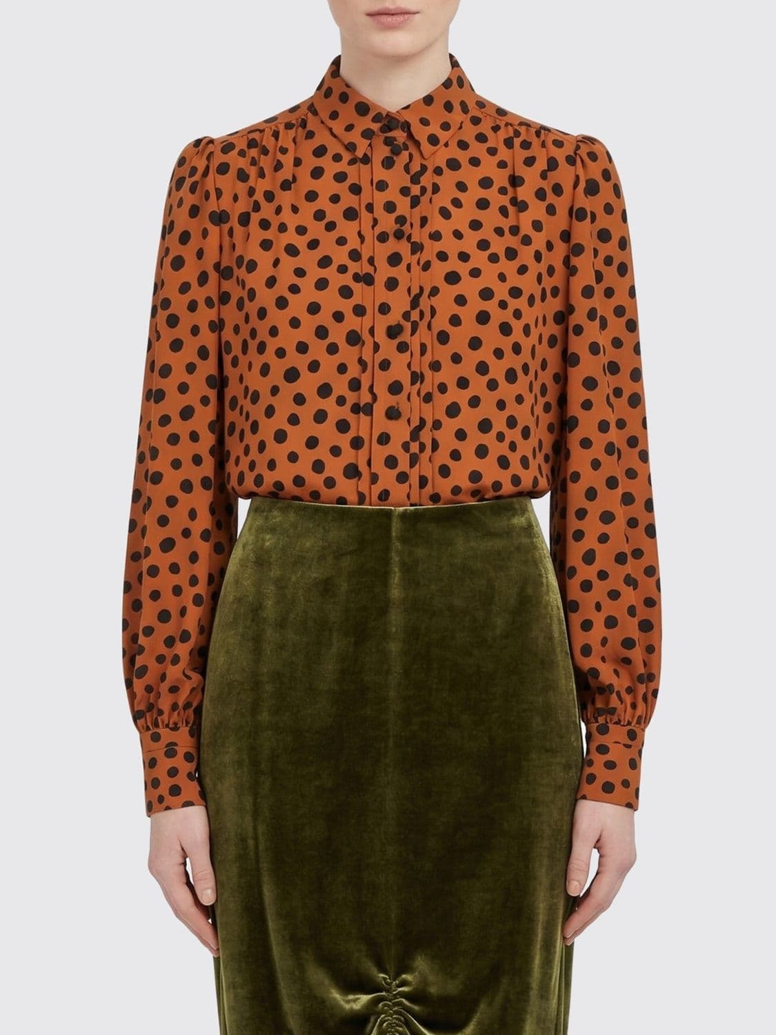 Valentino Polka Dot Silk Shirt