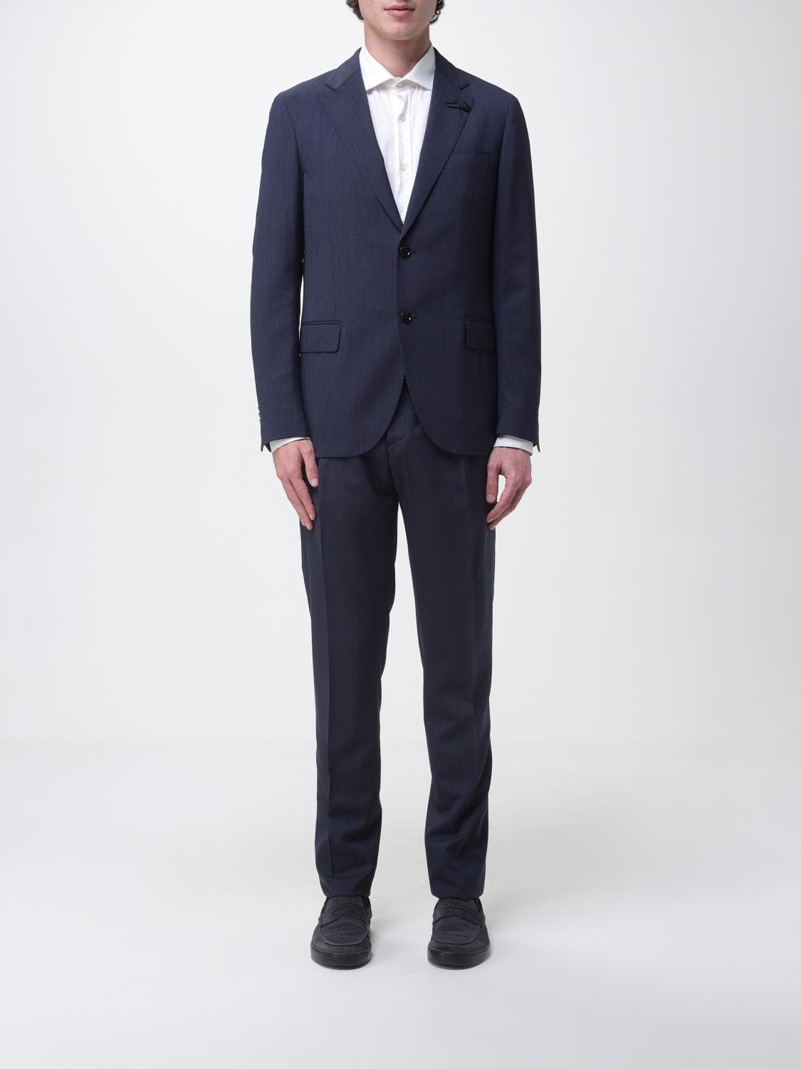 Lardini Single-Breasted Virgin Wool Suit