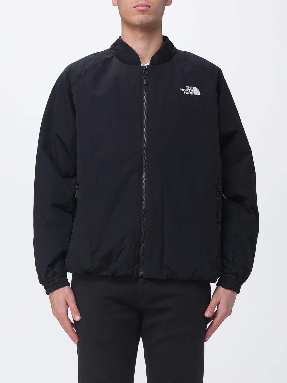 The North Face Cotton Blend Bomber Jacket with Logo