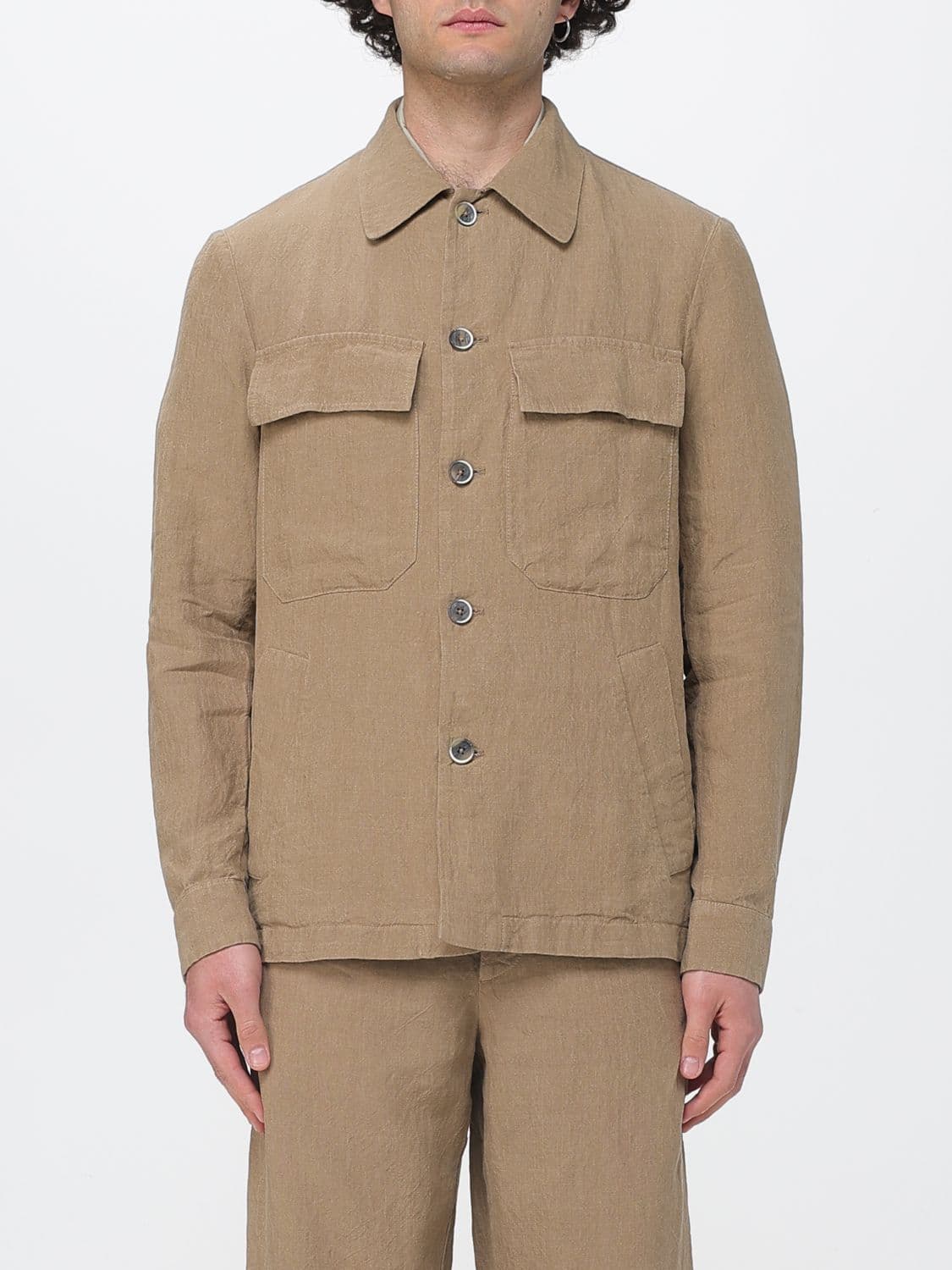 Barena Linen Shirt Jacket