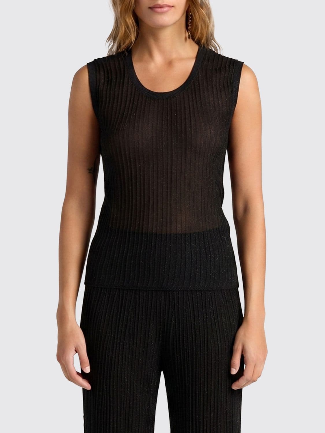 Momonì Lurex Viscose Top