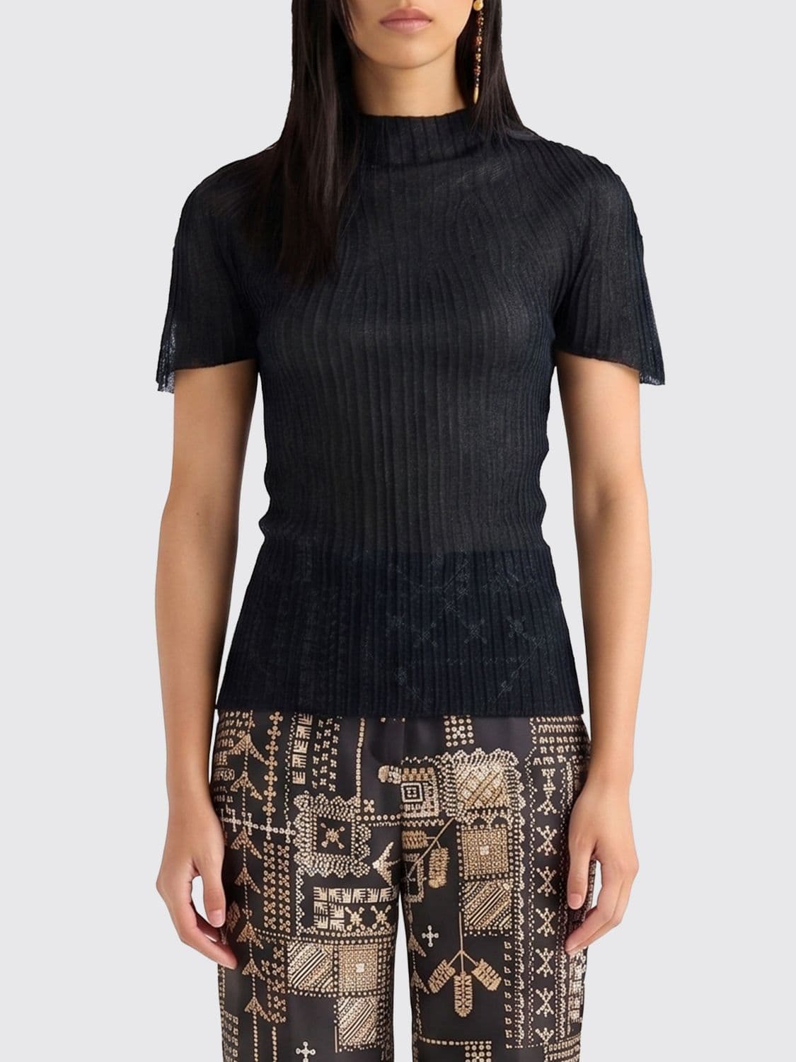 Momonì Lurex Viscose Blend Sweater