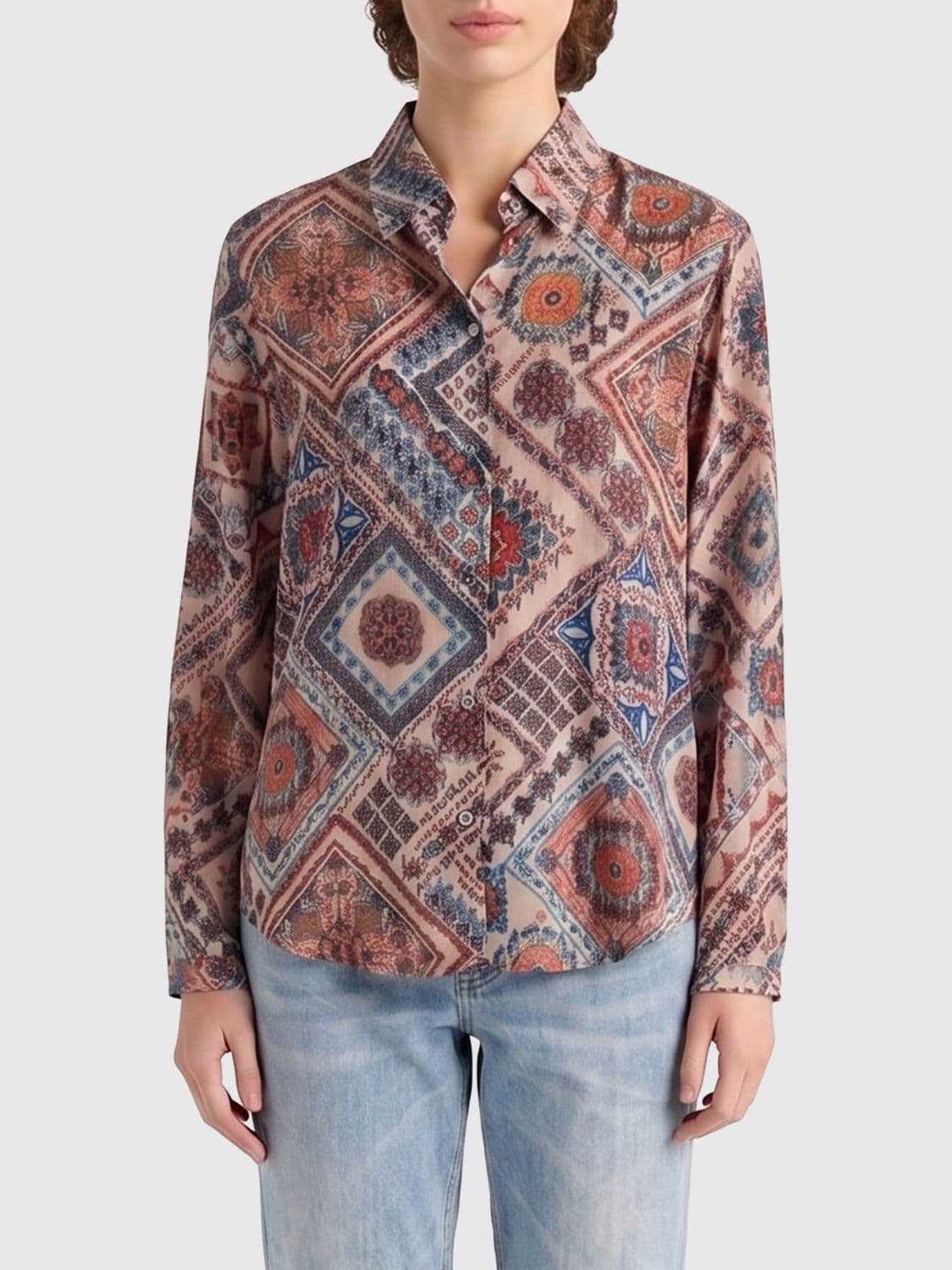 Momonì Printed Silk Shirt