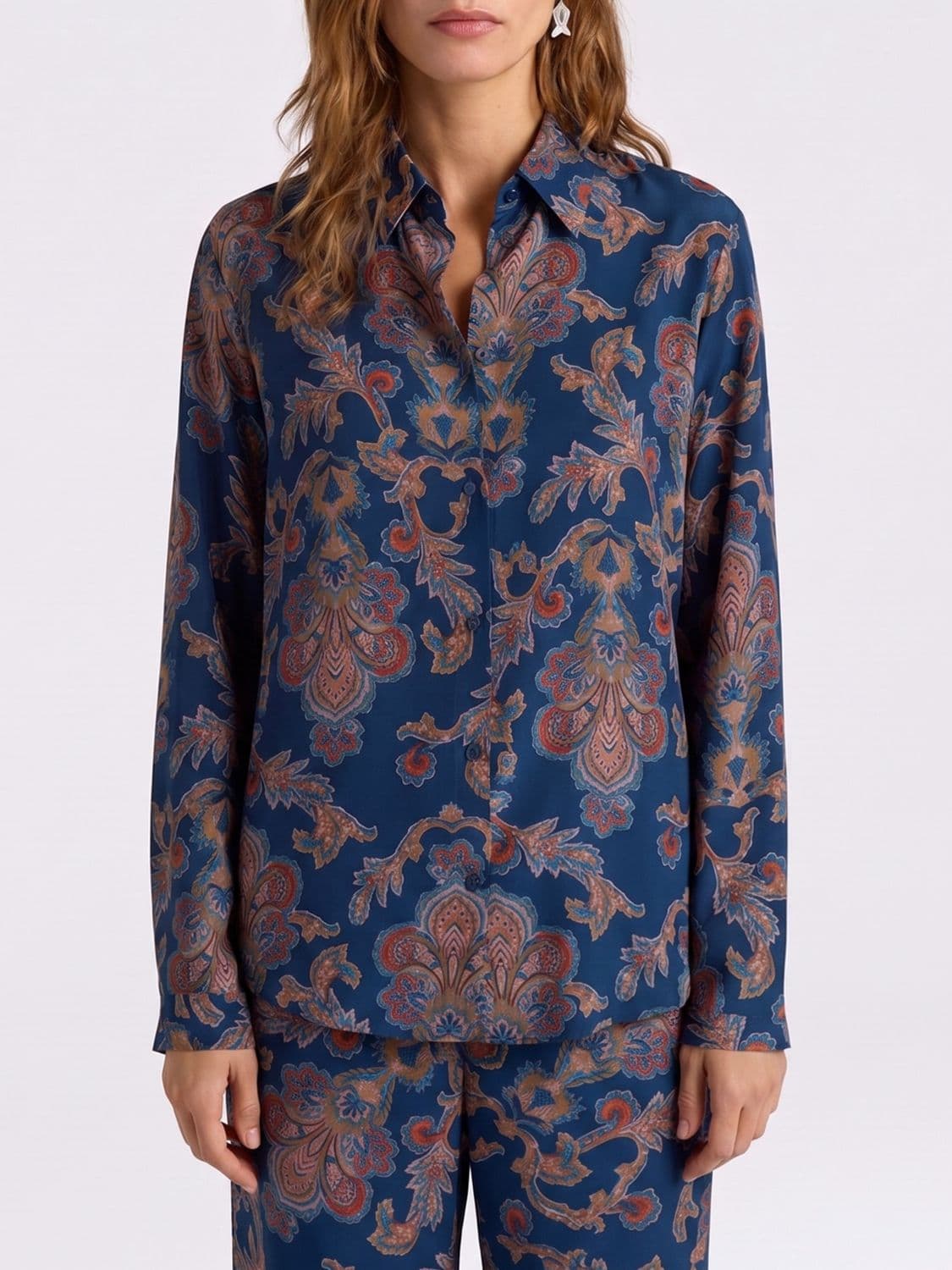Momonì Printed Silk Shirt · 38