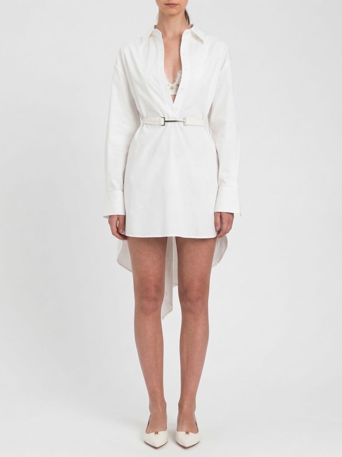 Twinset Cotton Poplin Shirt Dress