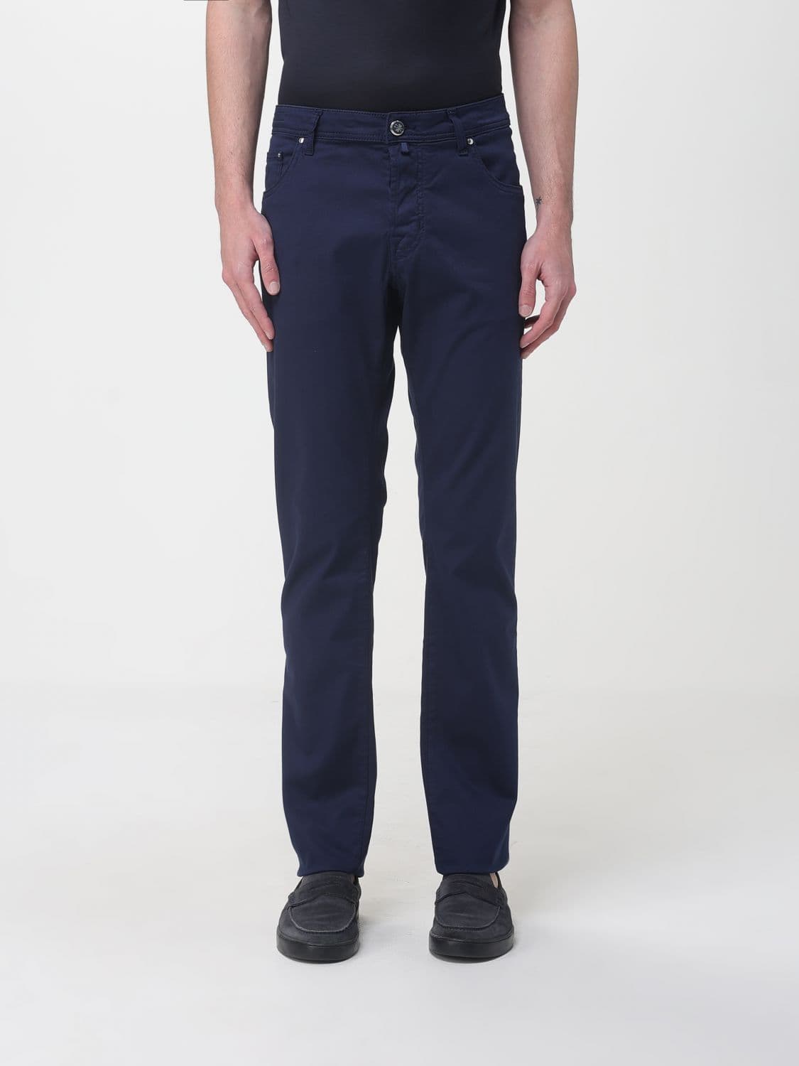 Jacob Cohen Slim Fit Stretch Cotton Trousers