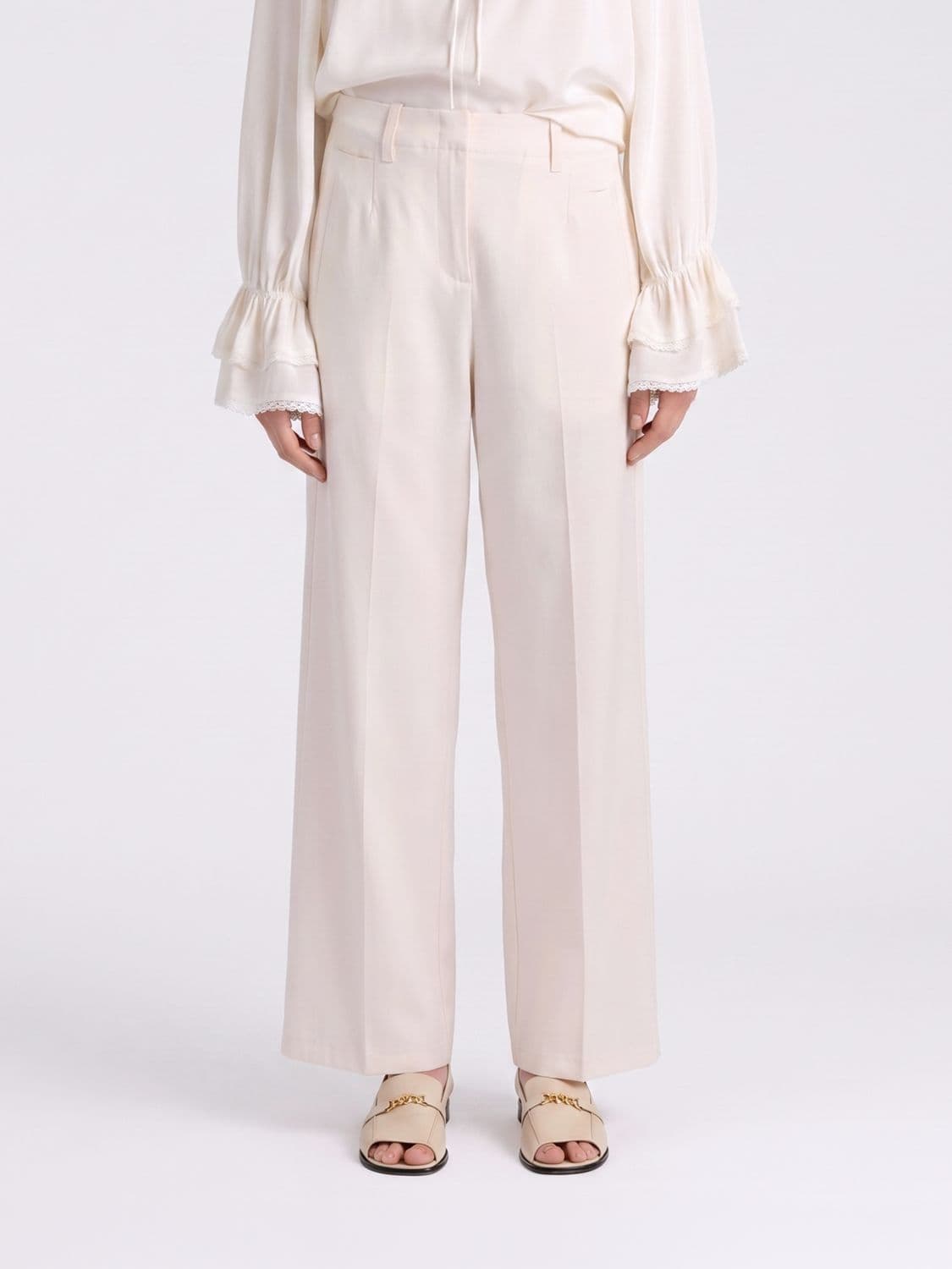 Momonì Cotton Blend Classic Trousers