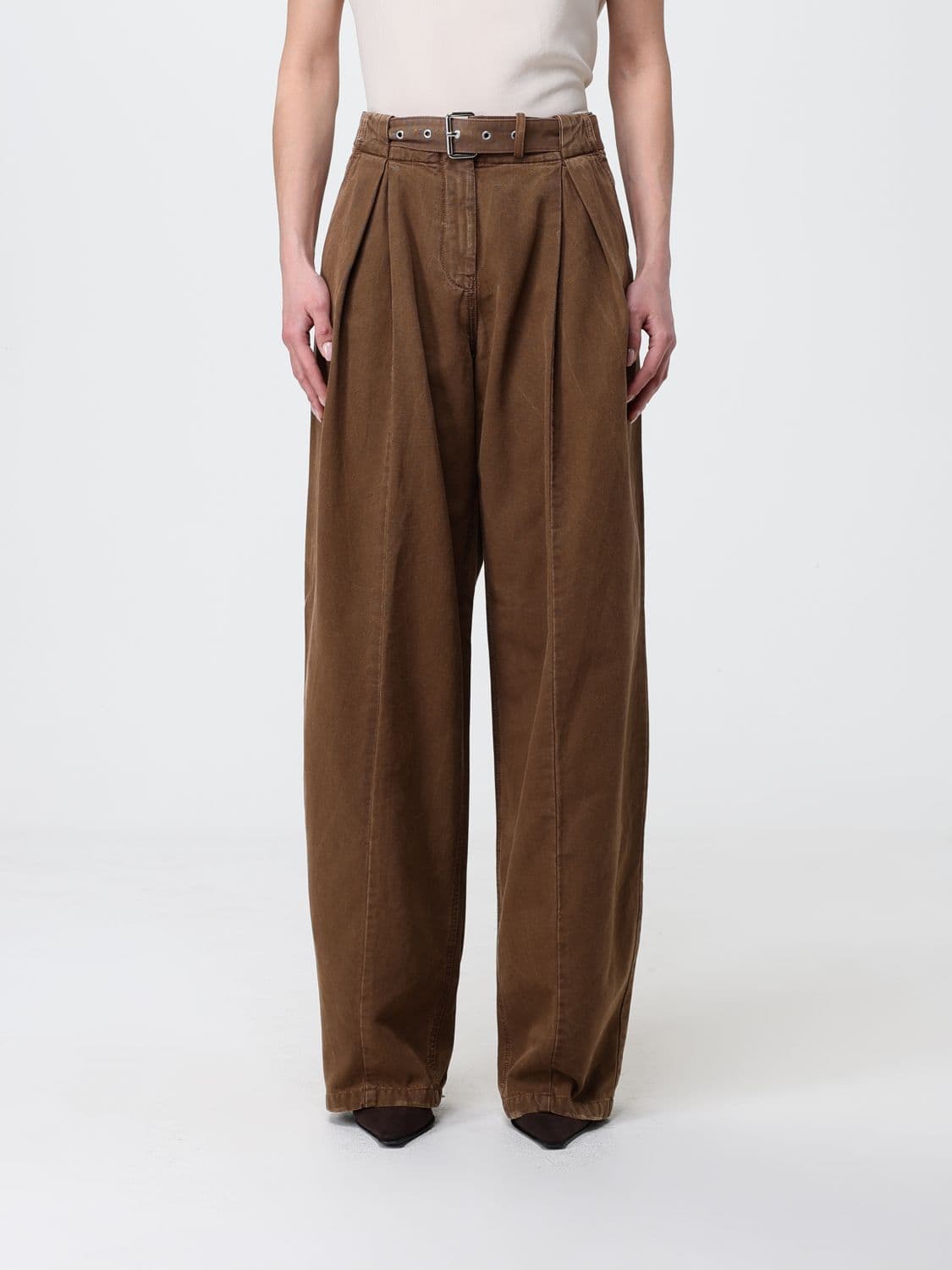 Blumarine Wide Cotton Trousers