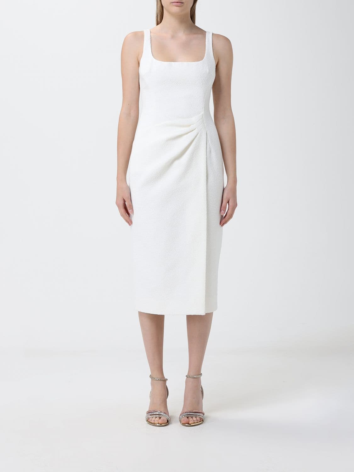 Blumarine Crêpe Midi Dress