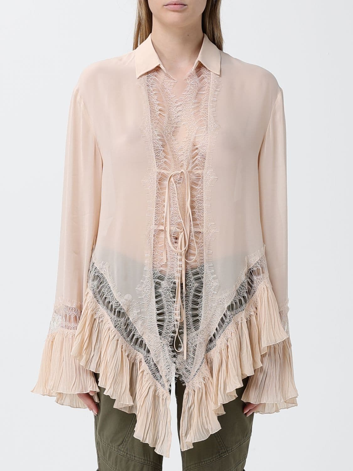 Blumarine Viscose Georgette Shirt · 42