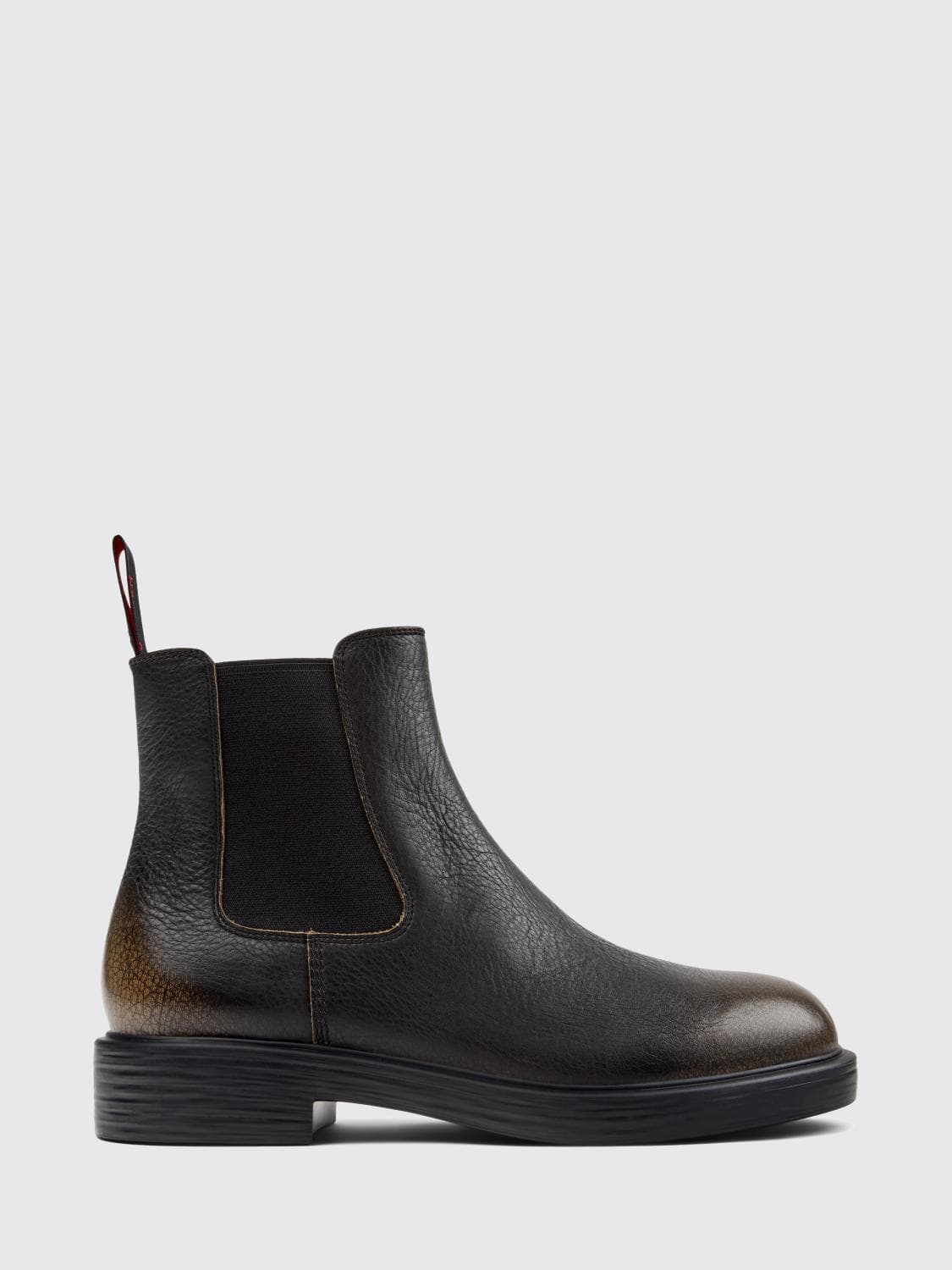 Camper Dean Grained Leather Ankle Boots