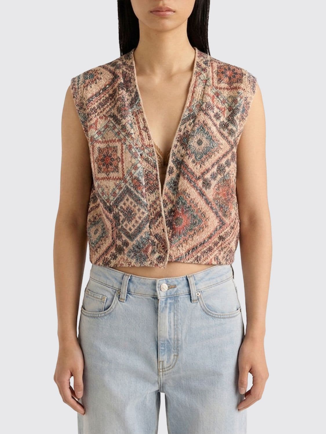 Momonì Vintage Cotton Blend Vest by
