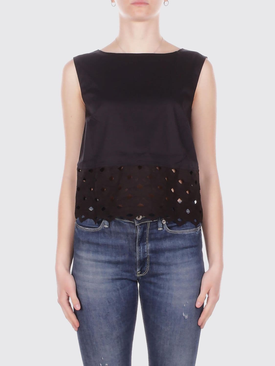 Max Mara Cotton Blend Sleeveless Top by