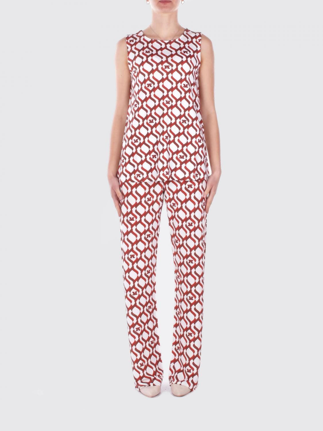 Max Mara Jersey Trousers with Graphic Print by