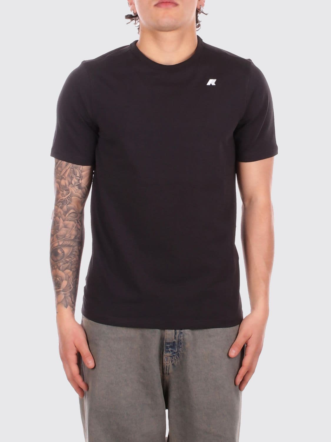 K-Way Cotton T-shirt with Logo by