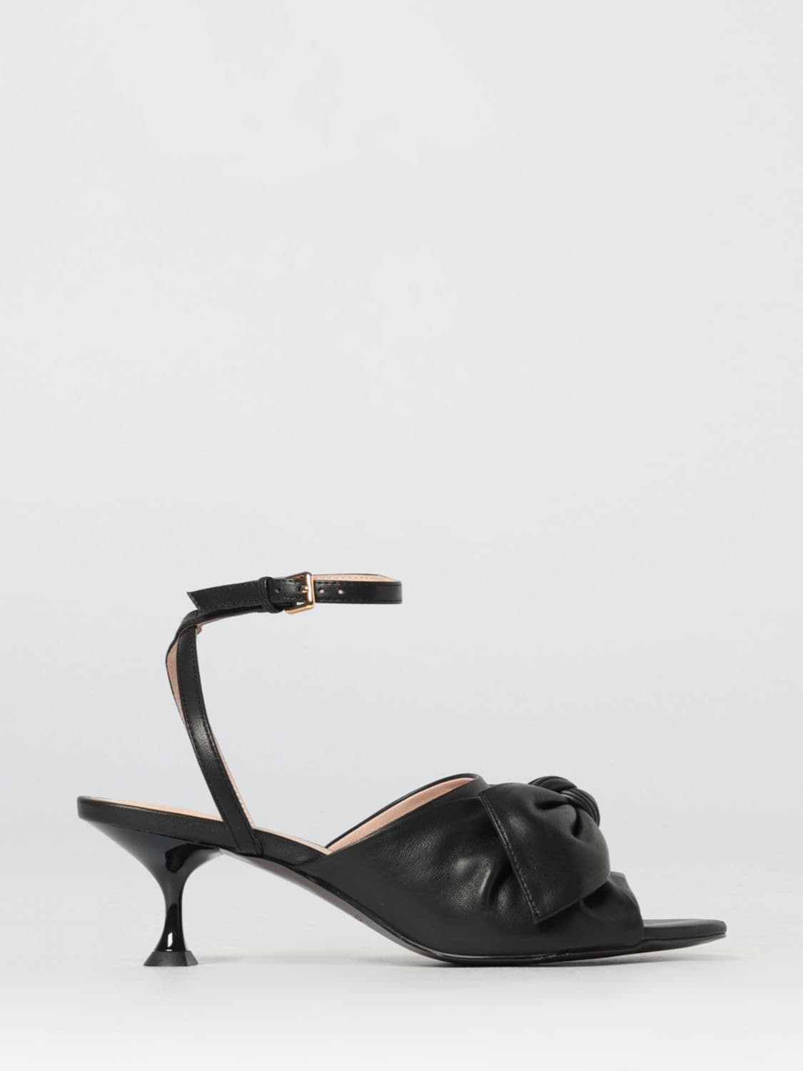 Coccinelle Furoshiki Leather Sandals with Bow