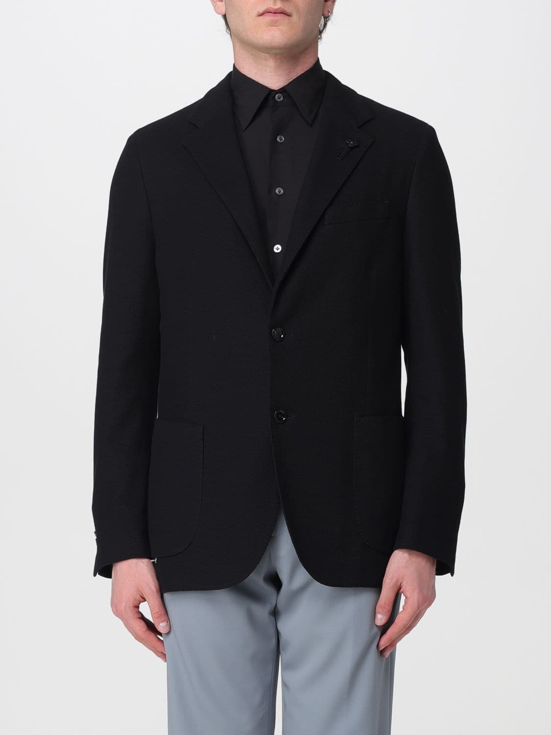 Lardini Single-Breasted Jersey Jacket