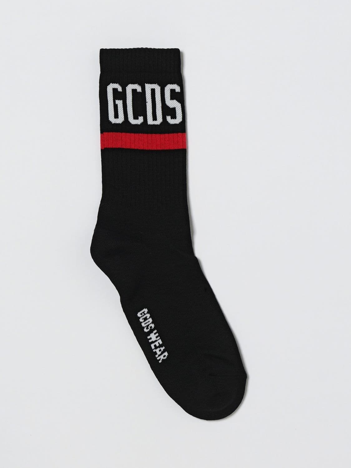 Gcds Stretch Cotton Socks With Jacquard Logo · OS