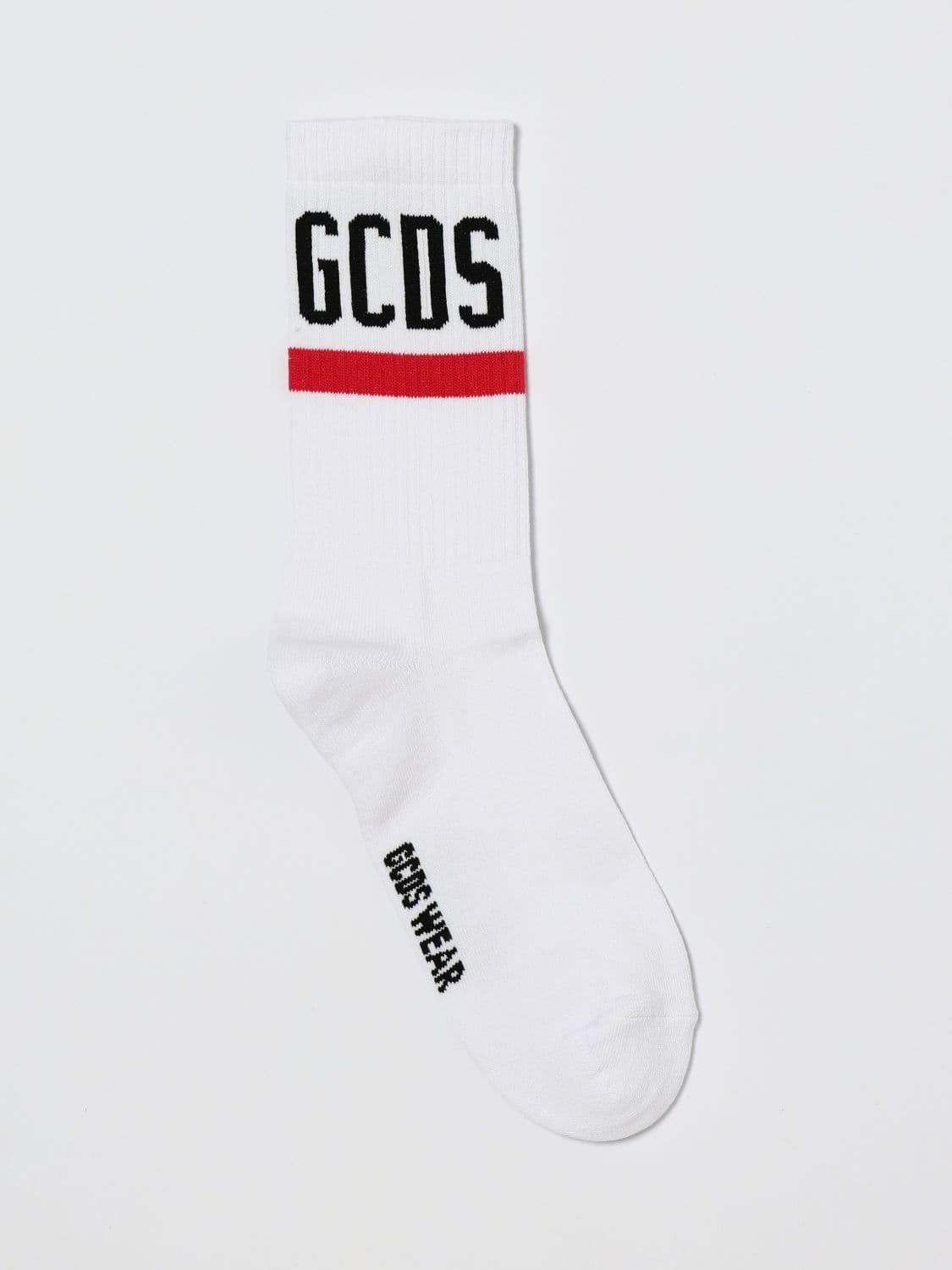 Gcds Stretch Cotton Socks With Jacquard Logo