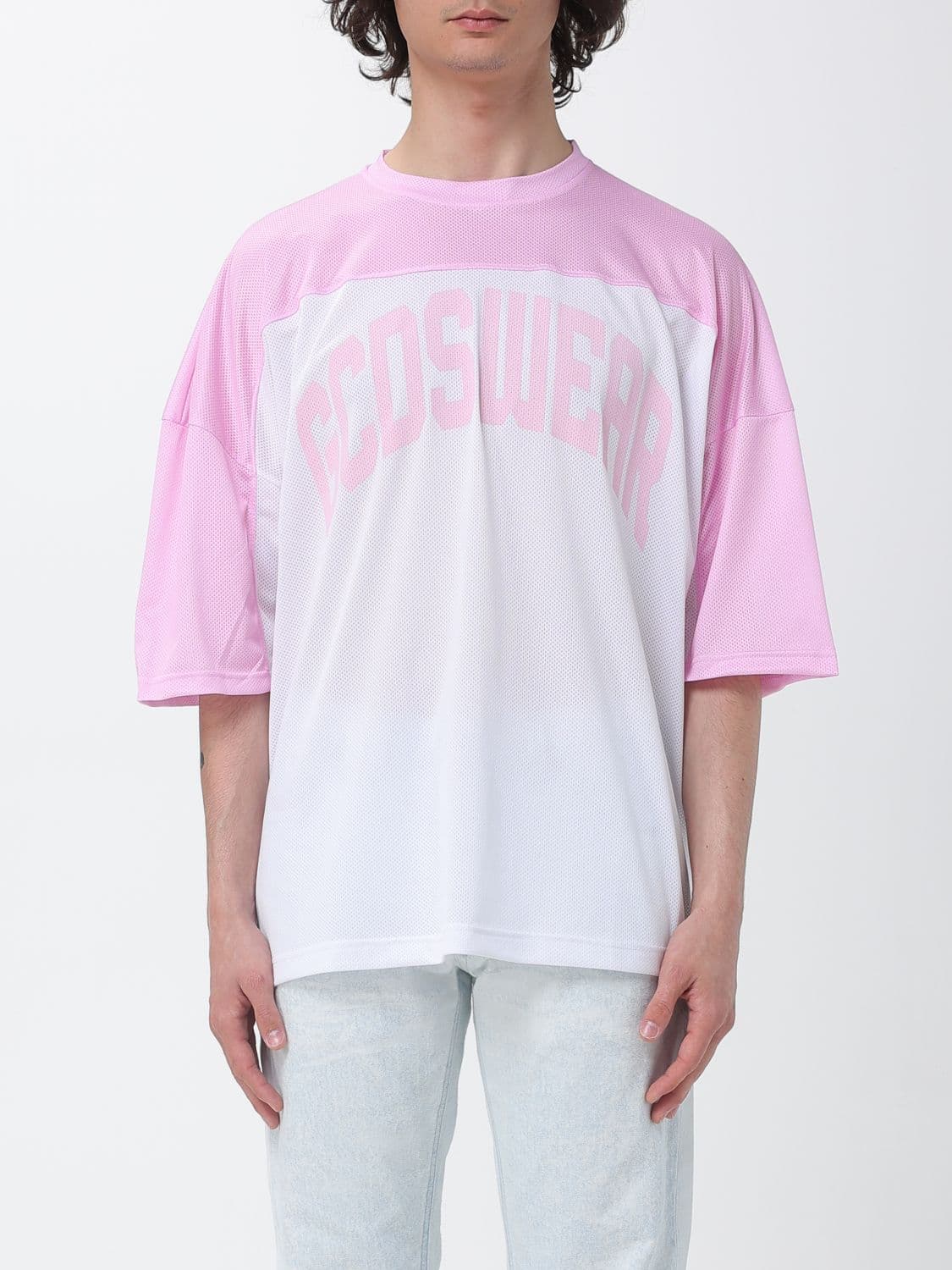 Gcds Oversized Polyester T-Shirt With Logo · L
