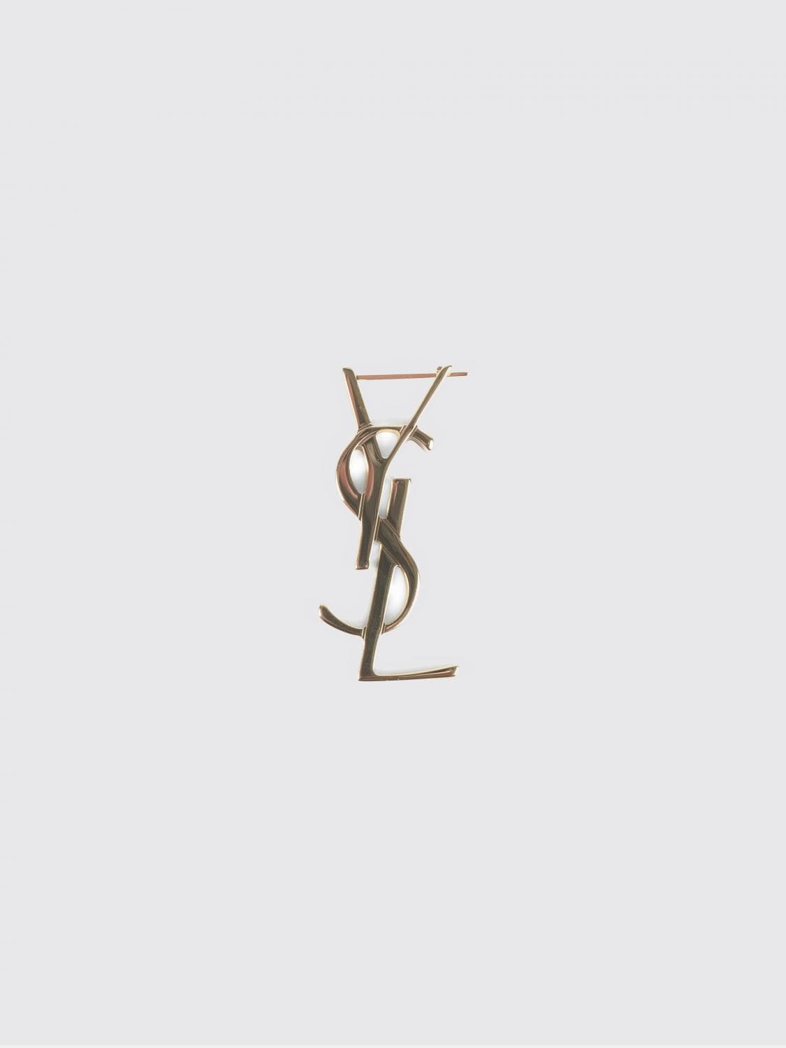 Saint Laurent Cassandre Brass Brooch · OS