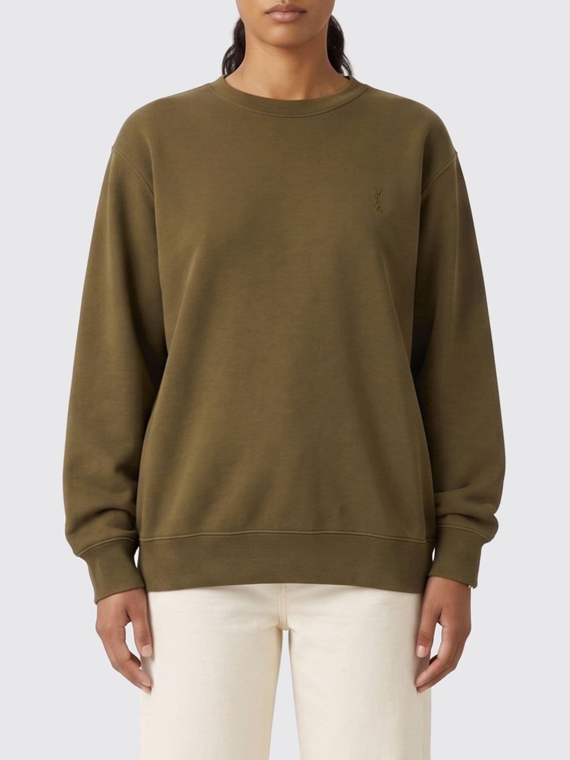 Saint Laurent Cassandre Cotton Sweatshirt