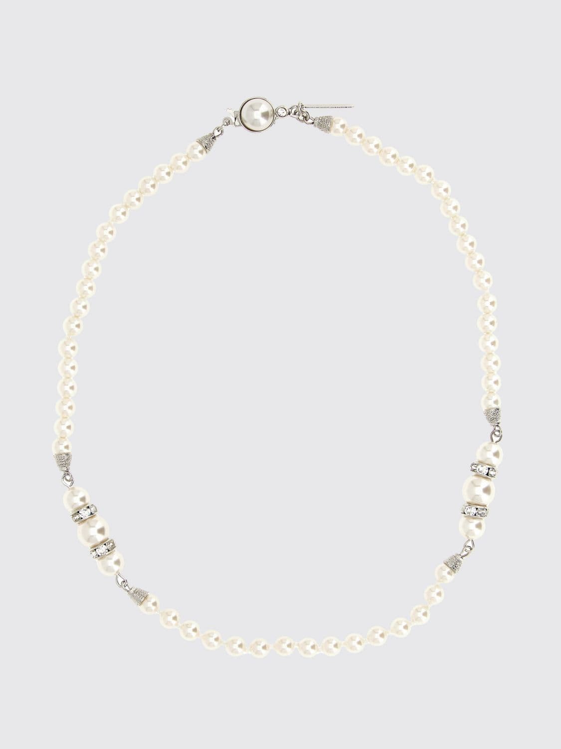 Alessandra Rich Pearl and Crystal Necklace · OS