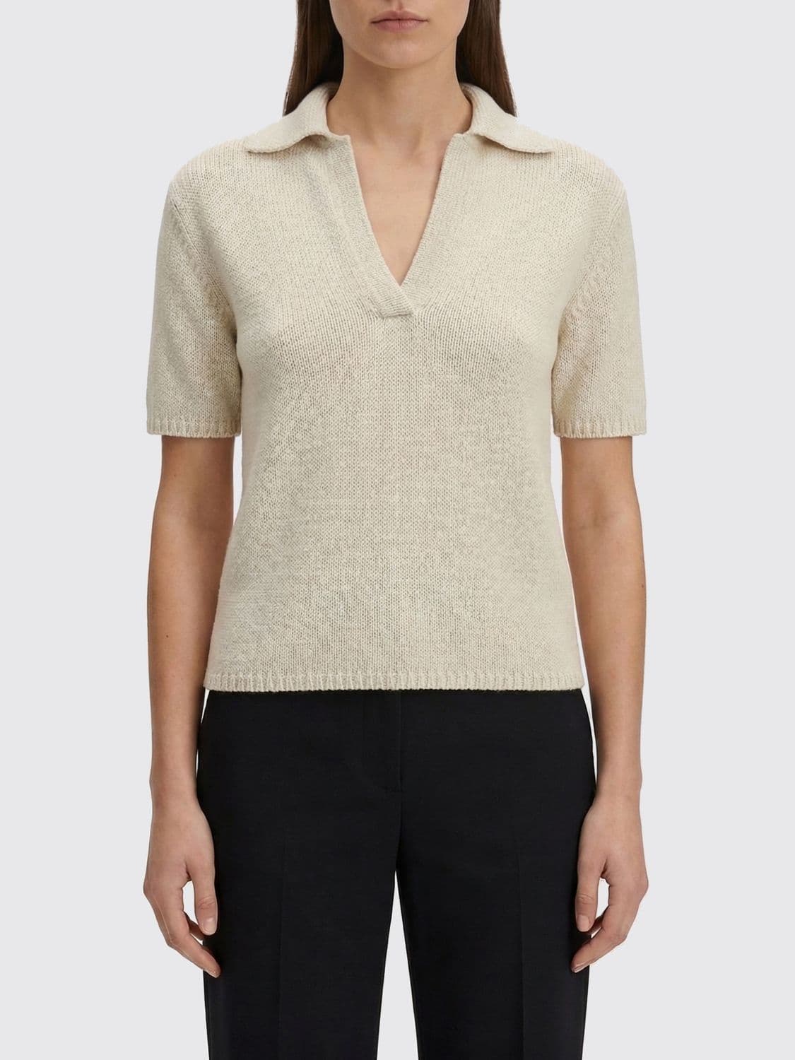 Gabriela Hearst Cashmere Knit Polo Shirt · S