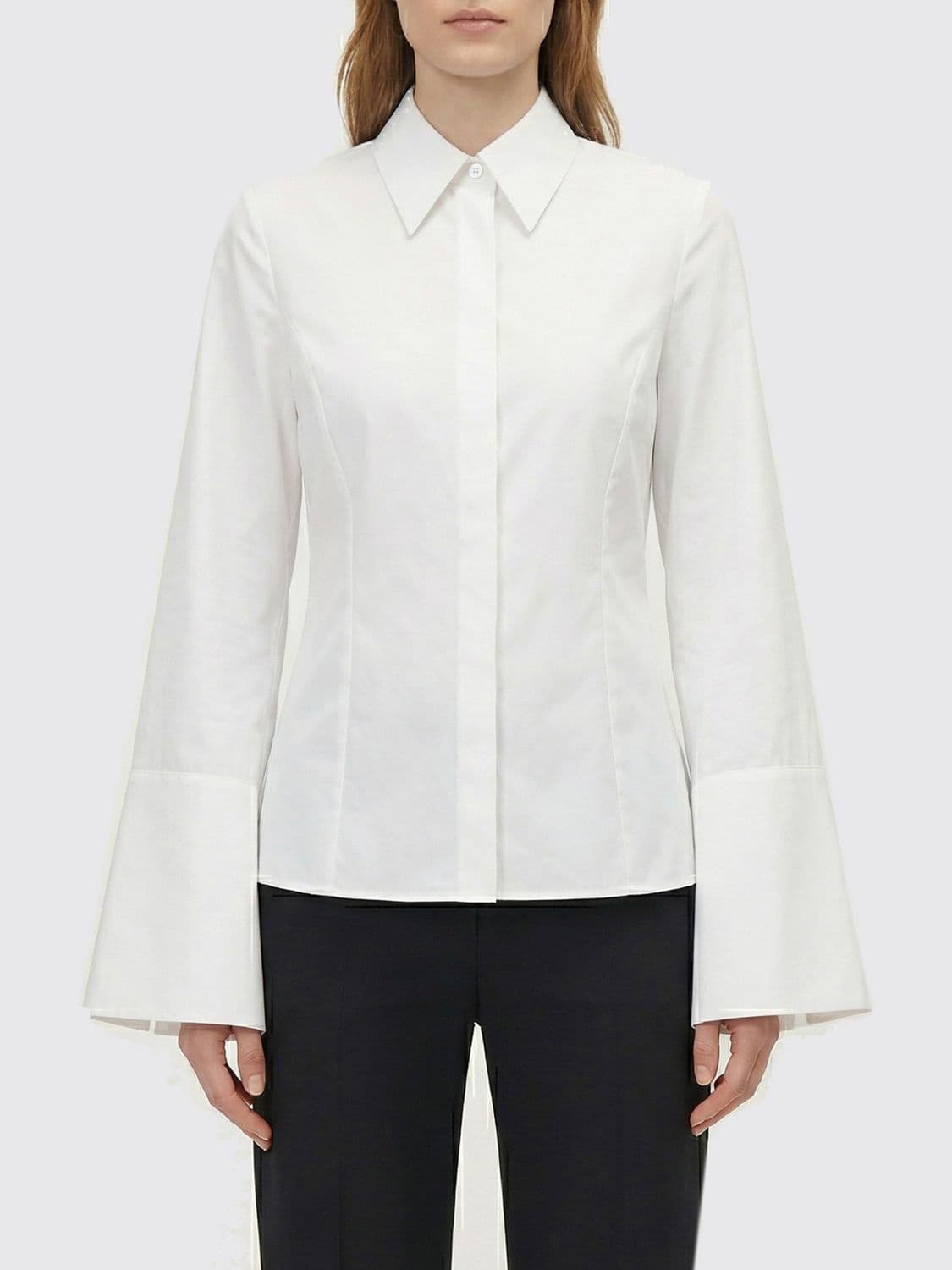 Gabriela Hearst Cotton Poplin Shirt · 42