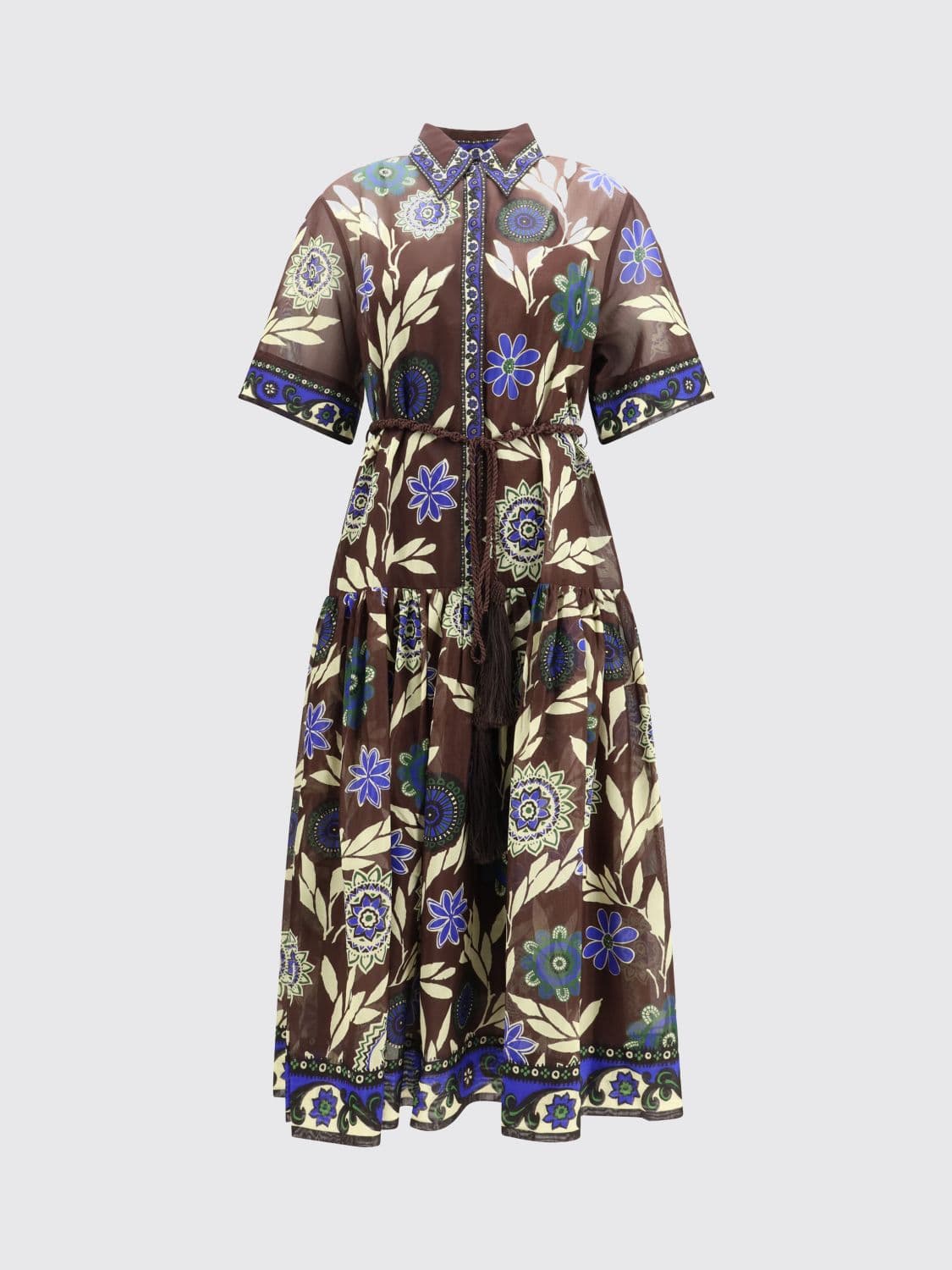 Alemais Printed Cotton Shirtdress