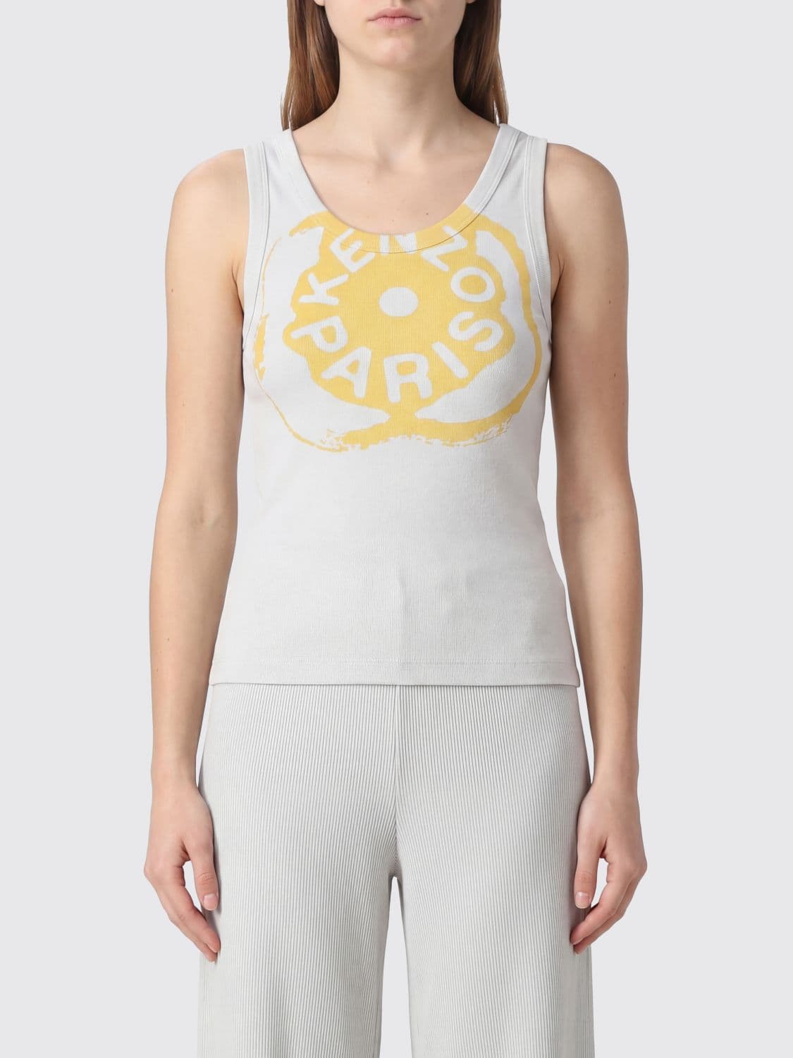 Kenzo Logo Cotton Basic Tank Top