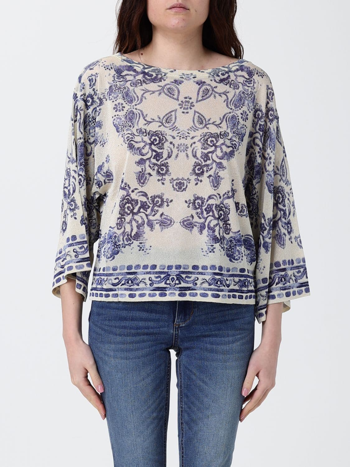 Liu Jo Floral Viscose Blend Top