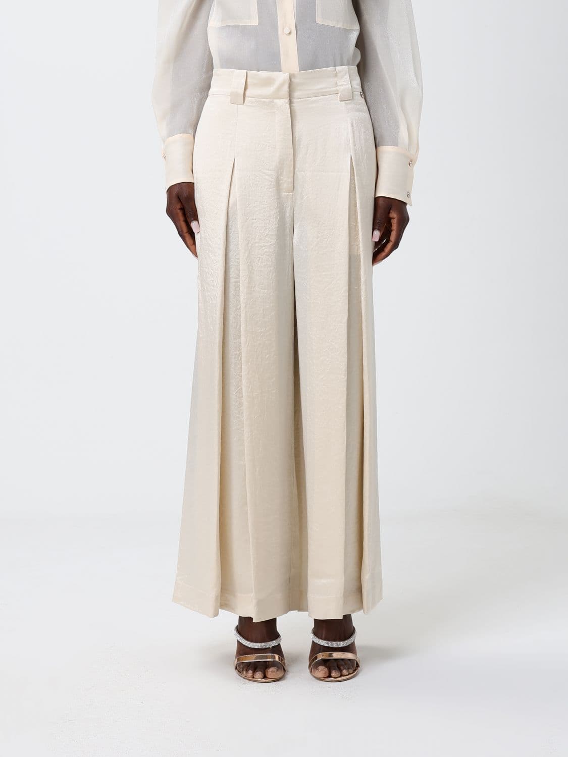 Liu Jo Satin Palazzo Trousers