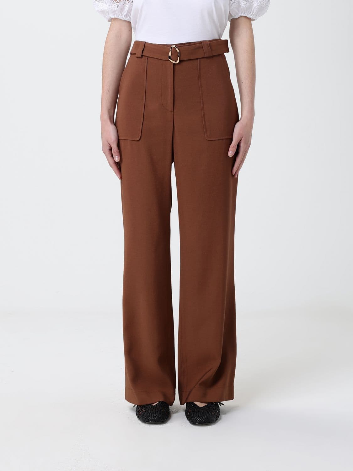 Liu Jo Viscose Blend Palazzo Trousers