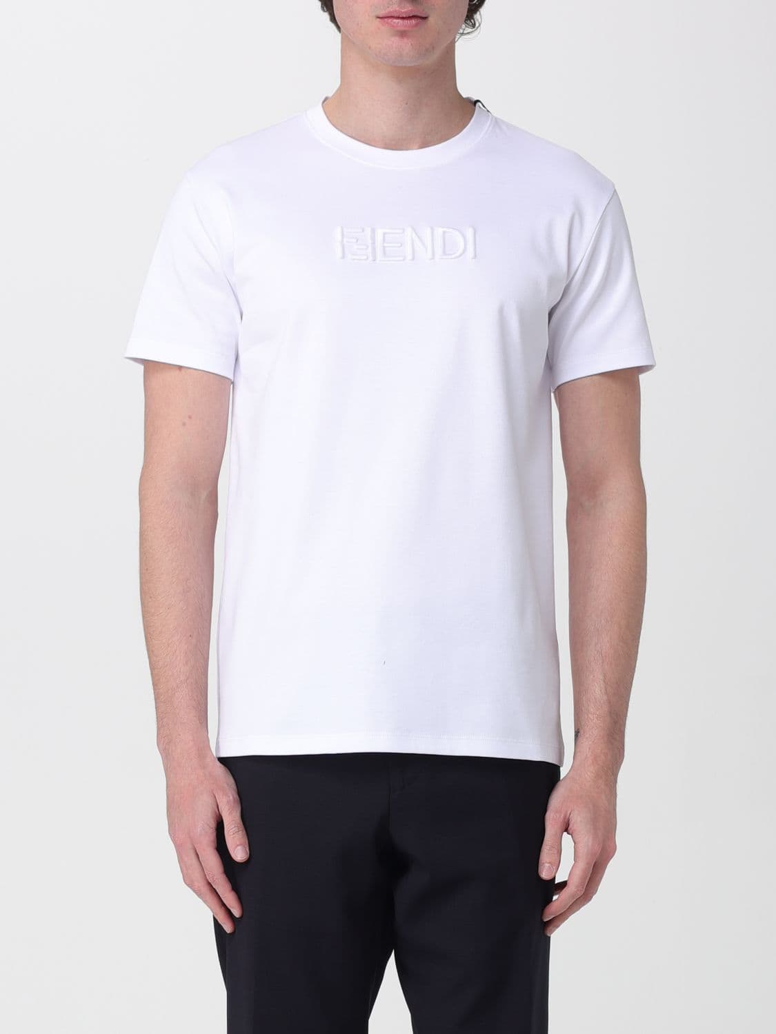 Fendi Cotton T-shirt with Logo