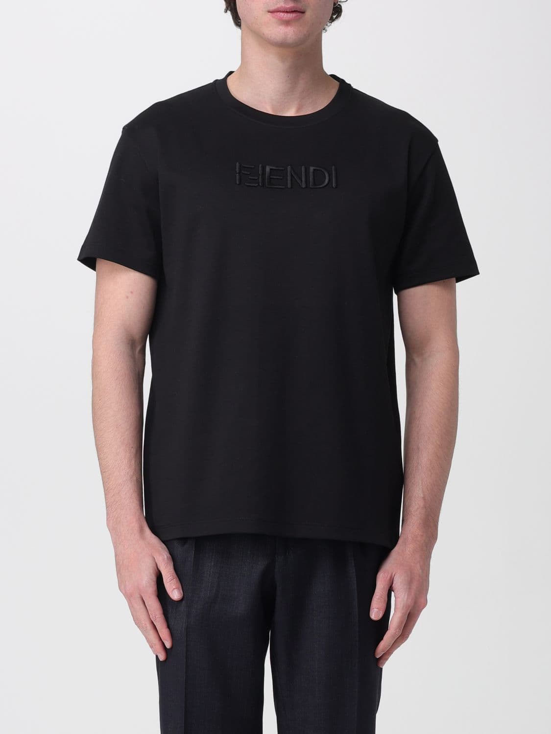 Fendi Cotton T-shirt with Logo