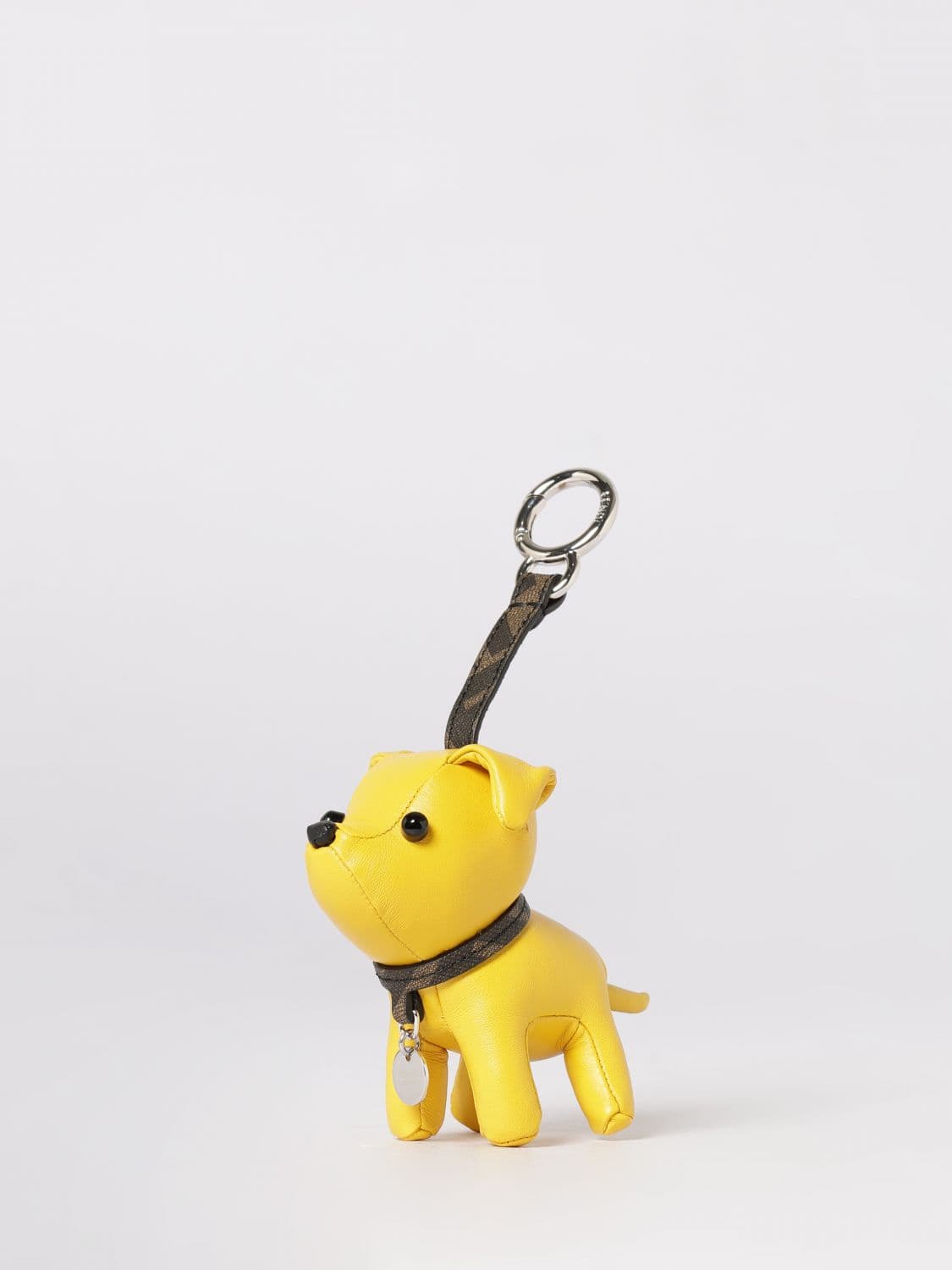 Fendi Dog Leather Keychain