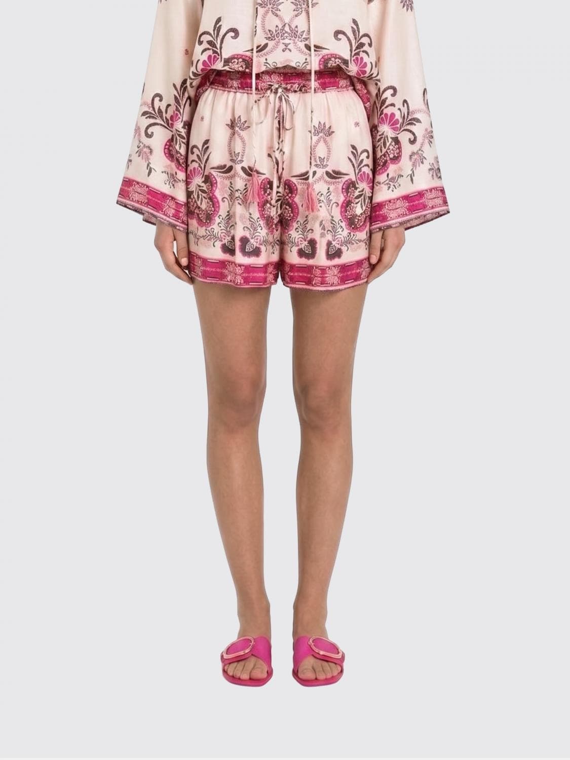 Twinset U & b Printed Cotton Shorts