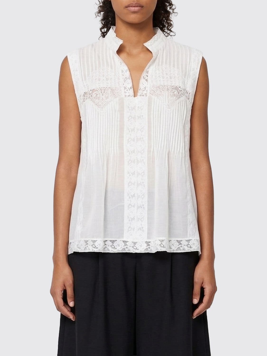 Twinset Cotton and Silk Sleeveless Top · 42