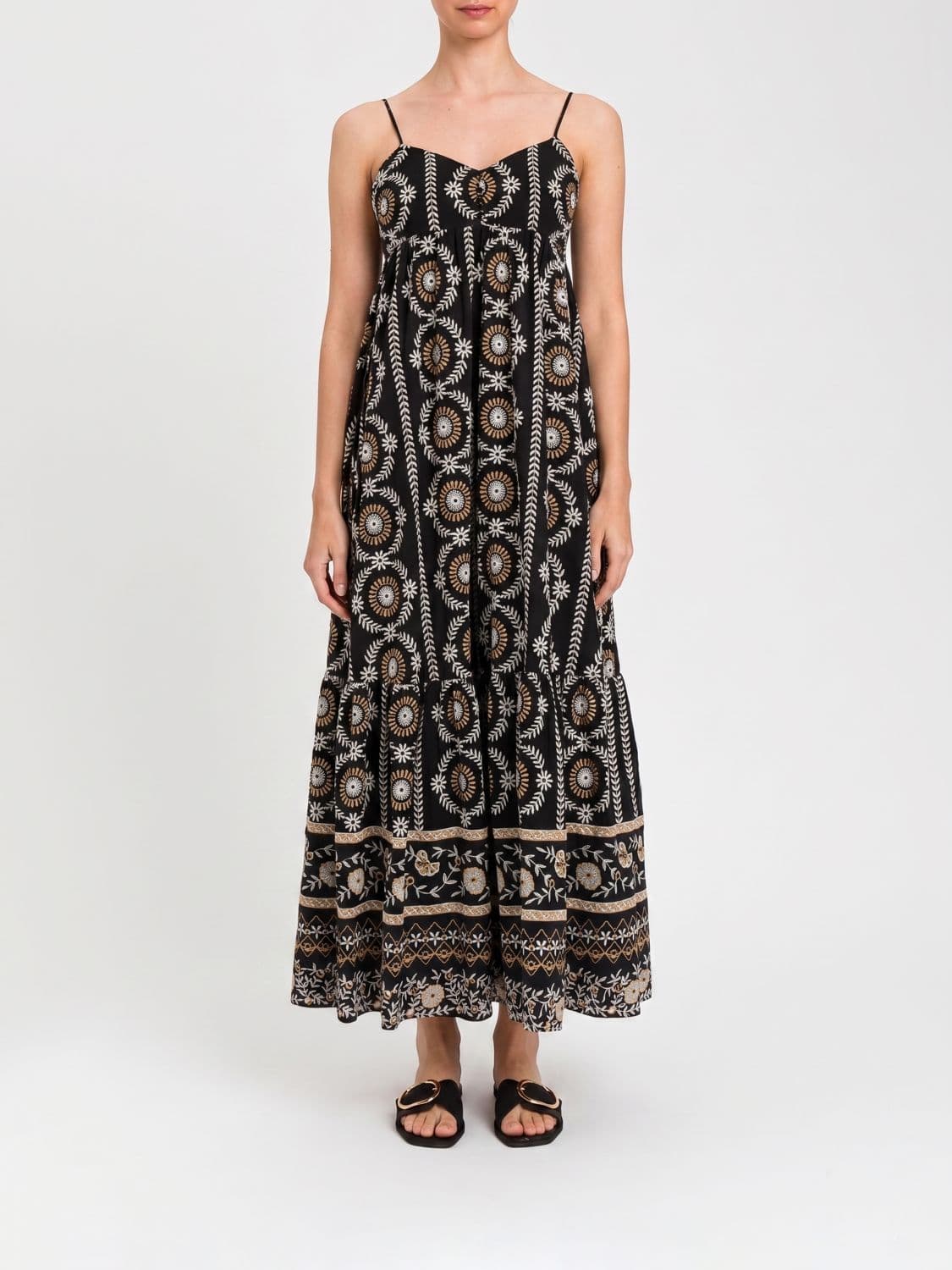 Twinset U & b Midi Dress in Printed Muslin
