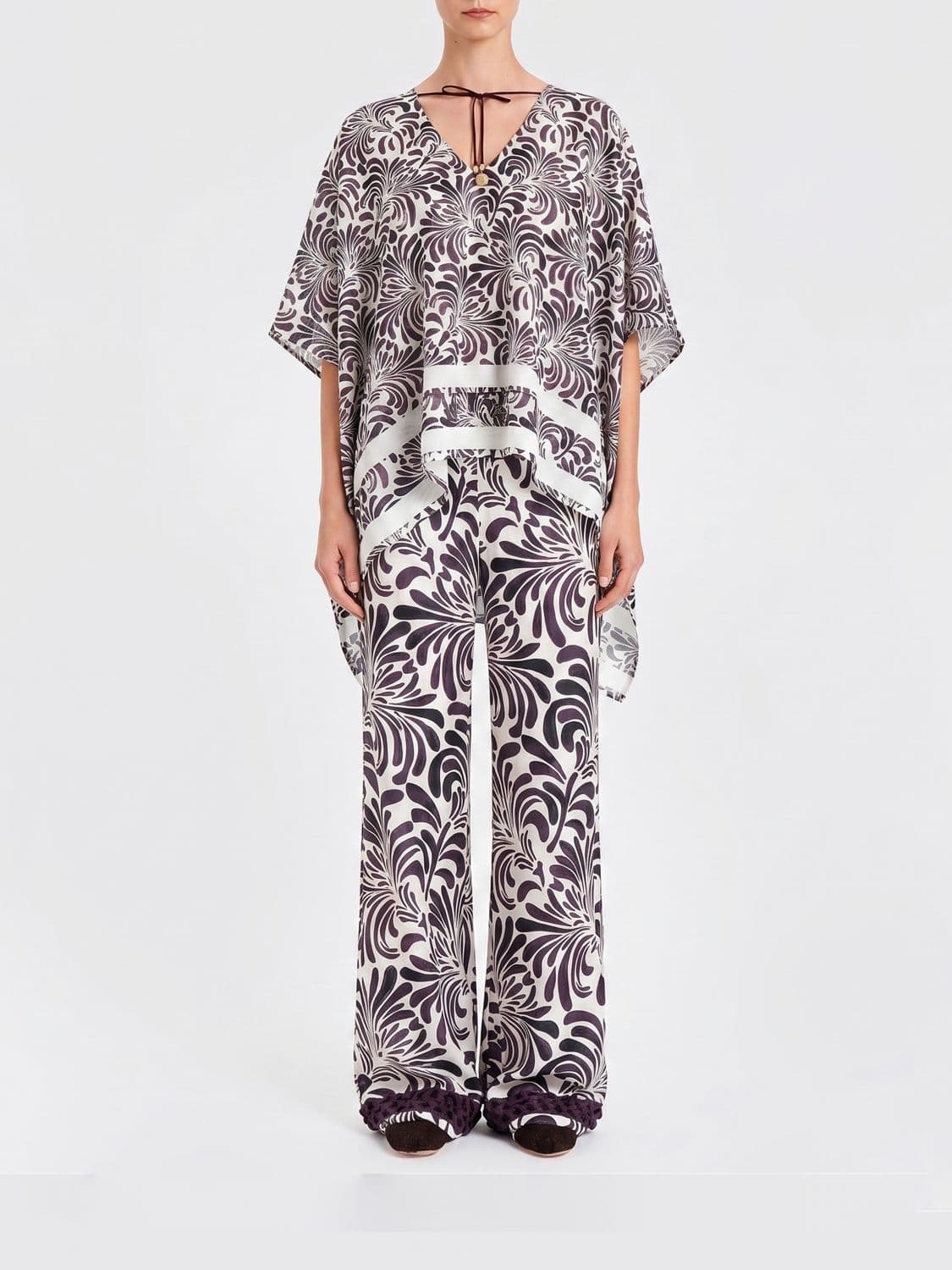 Twinset U & b Printed Crêpe Blouse · OS
