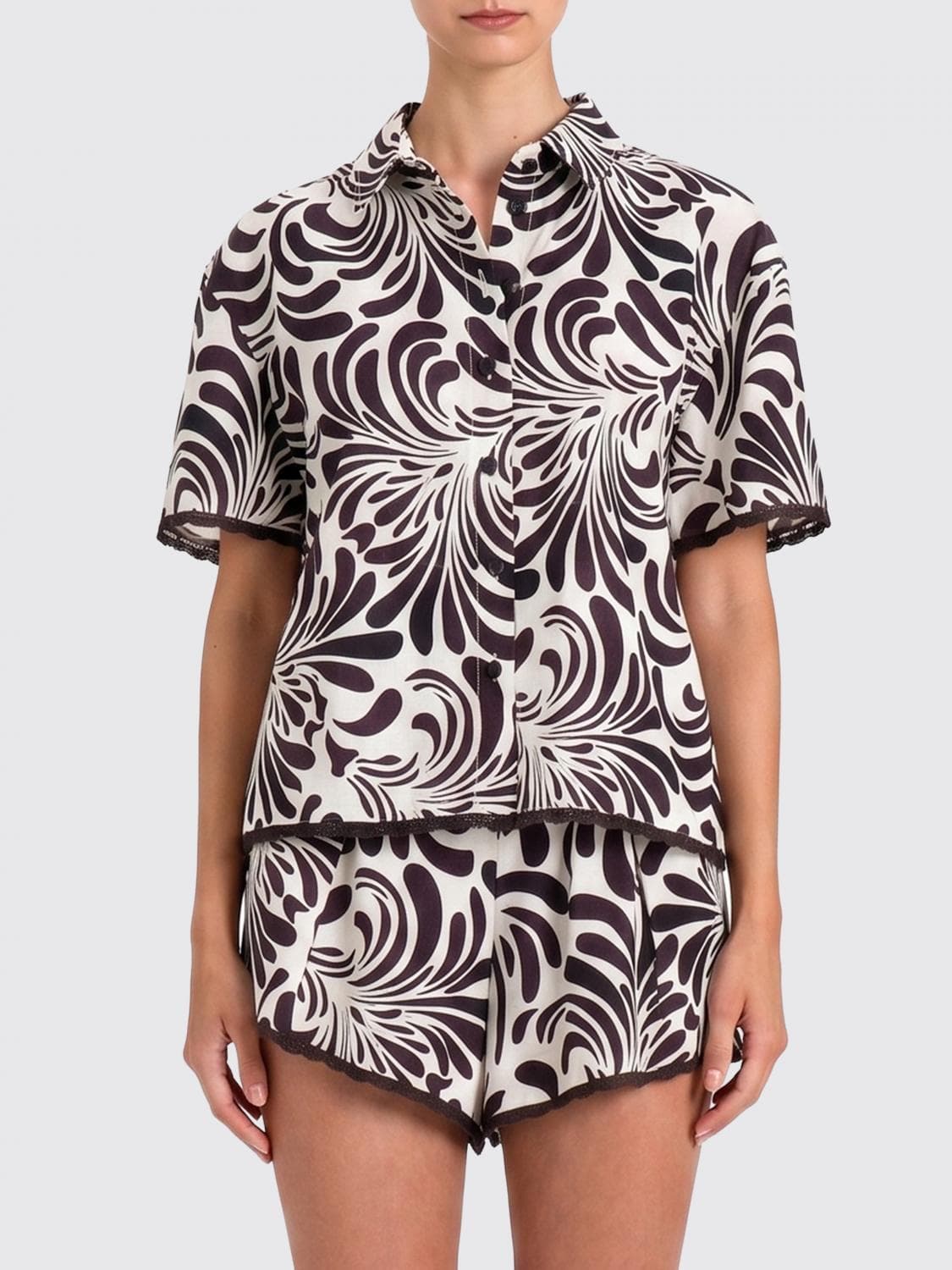 Twinset U & b Printed Cotton Shirt