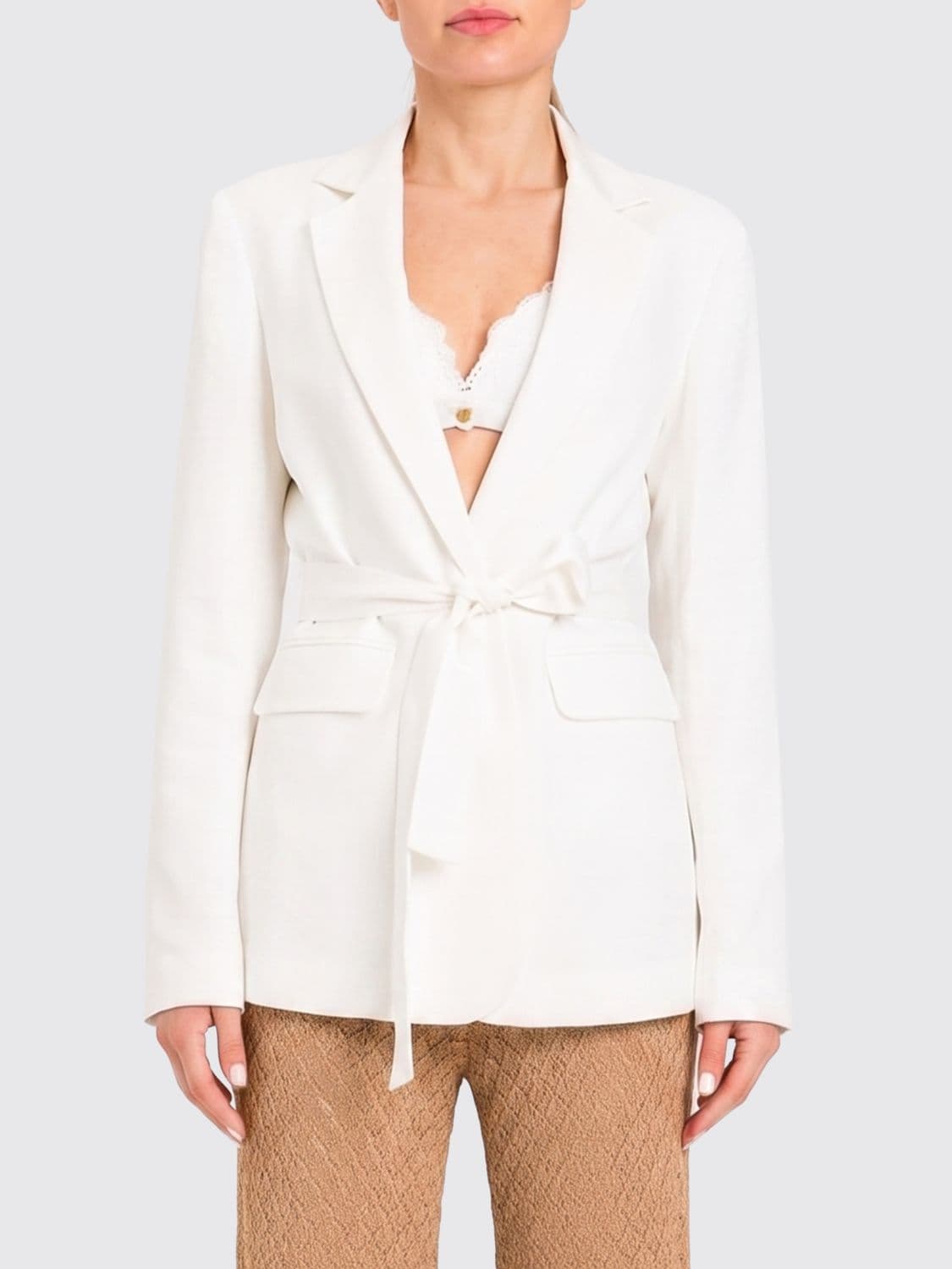 Twinset U & b Linen Blend Blazer