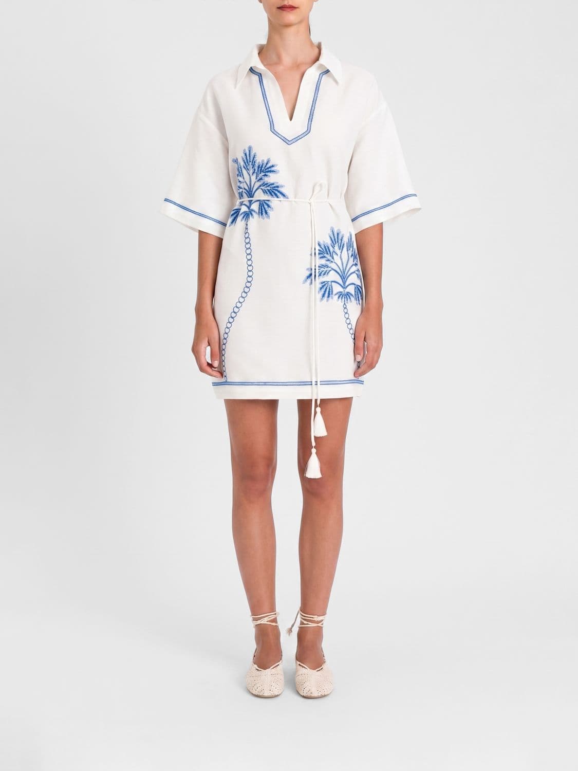 Twinset U & b Chemisier Dress in Linen Blend